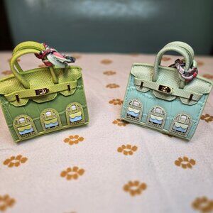 Mini House Purse Charms in Various Colors & Textures